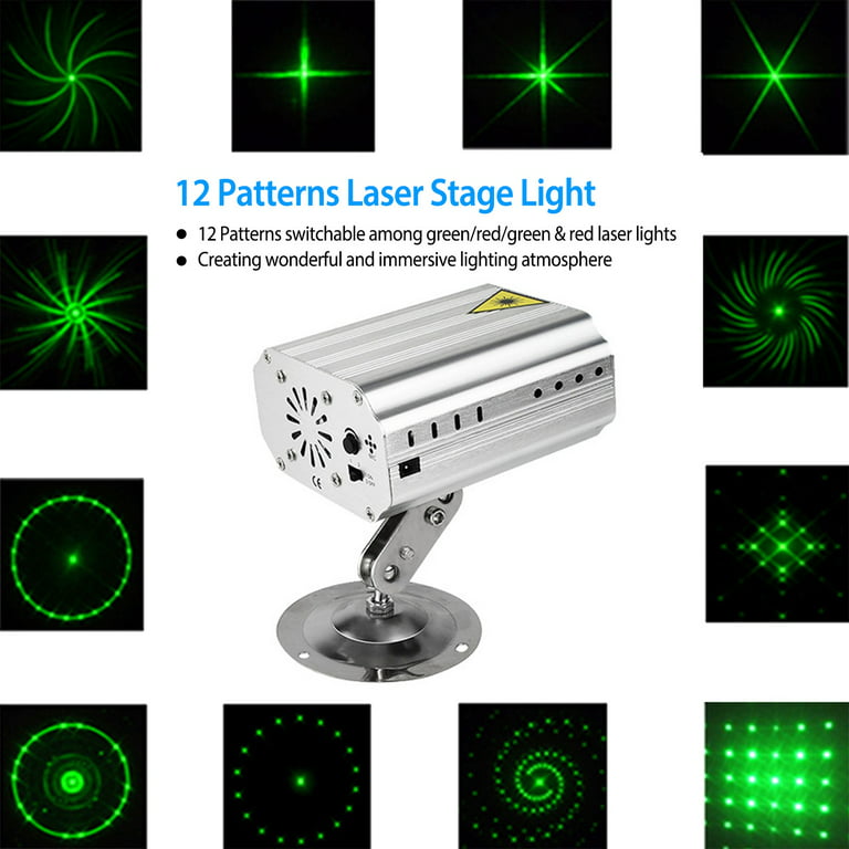 Party Lights, iMounTEK Stage Lights DJ Disco Stage Laser Light Sound  Activated Led Projector for Christmas Decorations Gift Birthday Living Room  KTV Bar 