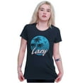 thumbnail image 4 of Cool Lazy Tropical Beach Vacation Womens Slim Fit Graphic Tee Brisco Brands X, 4 of 5
