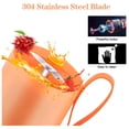 thumbnail image 3 of Geek Chef 10 Onces Bouteille de Mélangeur Portable Rechargeable avec Câble USB, Orange, 3 of 7
