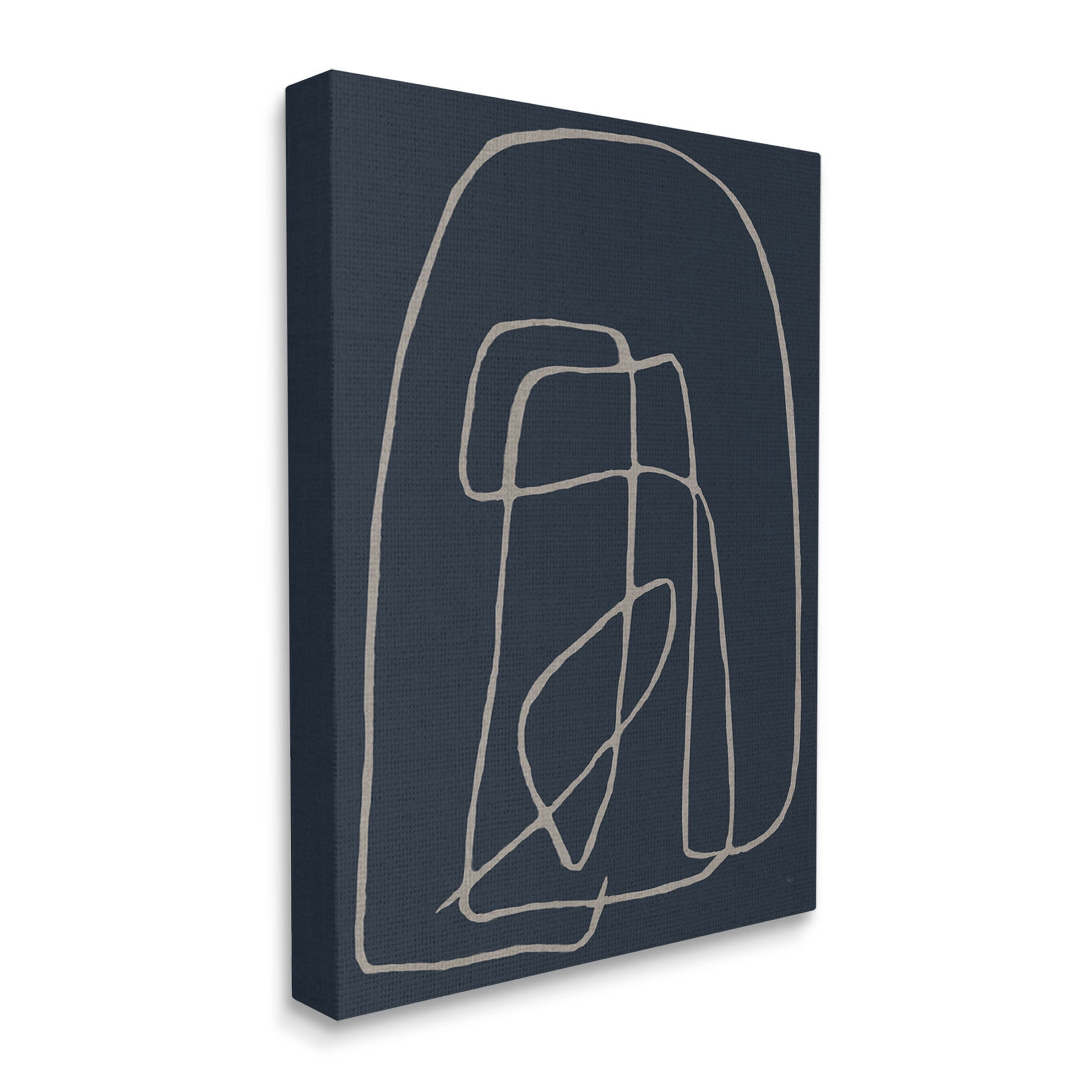 Stupell Industries Modern Squiggle Line Form Graphic Art Gallery Wrapped Canvas Print Wall Art, Design by Susan Jill