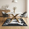 thumbnail image 3 of ODIKA 5'x7' Washable Area Rug Non-Slip, Low Pile, Stain Resistant Death Moth Gothic Witchy Border Academia Mystical Galaxy Phase for Guest Room, Lounge, Apartment, 3 of 7