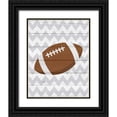 thumbnail image 1 of Robinson, Tamara 15x18 Black Ornate Wood Framed with Double Matting Museum Art Print Titled - Football, 1 of 4