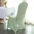 thumbnail image 4 of BalsaCircle Sage Green Spandex Stretchable Banquet Solid Chair Covers Slipcovers, 4 of 8