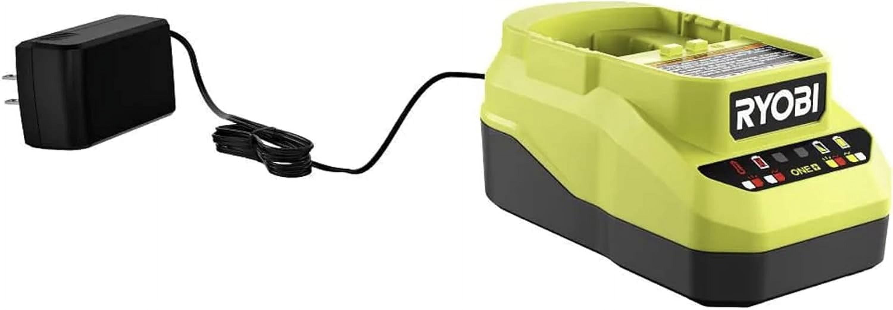 PBP005 18V 4 Ah Power Tool Battery with Charger Ryobi ONE+ 18V Lithium-Ion Battery, 2 Pack