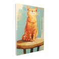 thumbnail image 2 of 12x18 inch Frameless Painting Wall Decor A Cat Basking In The Sun,Rustic Living Room,Cat'S Nest,Club,Cafes Wall Art Decor Poster Prints,Exquisite Cat Basking In The Sun Modern Style Painting, 2 of 6