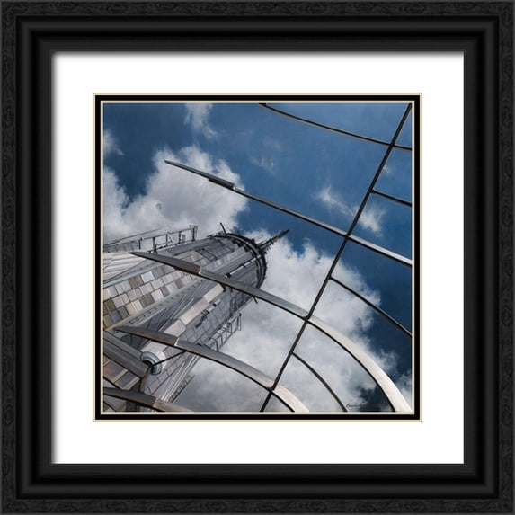 Braithwaite, Bruce 15x15 Black Ornate Wood Framed with Double Matting Museum Art Print Titled - Empire State