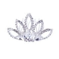 thumbnail image 1 of 1PC Colorful Rhinestone Crown Insert Comb Bridal Wedding Hair Comb Headwear for Women (White), 1 of 9