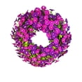 thumbnail image 2 of 15.74in Multicolor Spring Winter Wreath，Artificial Greenery Frosted Berries Decor，Festive Natural Style Versatile，Carefully Packaged Gift for Front Door Fireplace Porch Indoor Outdoor Holiday, 2 of 6