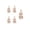 Rose Gold, variant on 5Pcs Artificial Powder Glittery Berry, Christmas Ornaments Decorations Set, Xmas Tree Hanging Pendants, Seasonal Indoor Outdoor Decor for Christmas Tree Wreath Desk Mantel