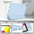 thumbnail image 5 of ZKTUYU iPad 11th/10th Generation Case A16 11 inch/10.9 inch 2025/2022, Slim Stand Protective Cover with Pencil Holder, Support Touch ID, Auto Wake/Sleep, Tti-fold Stand Case, Blue, 5 of 8