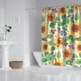 thumbnail image 2 of Waterproof Cute Sunflower Colorful Shower Curtain 72x72 Inch Boho Style Polyester Unique Shower Curtain for Bathroom Hotel Home Decor with 12 Plastic Hooks, 2 of 5