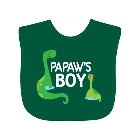 

Inktastic Papaw s Boy Grandson Gift Baby Boy Bib