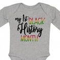 thumbnail image 4 of Inktastic My 1st Black History Month Boys or Girls Long Sleeve Baby Bodysuit, 4 of 5