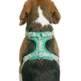 thumbnail image 4 of Oodles Smiley Squad Adjustable Mesh Dog Walking Harness, Green, Medium, 4 of 12