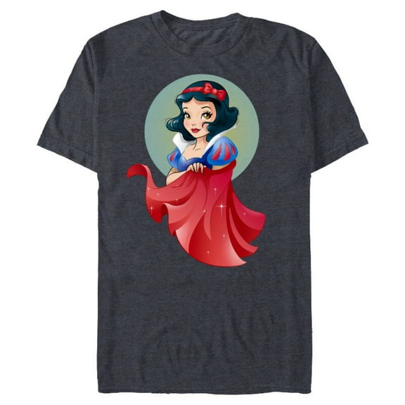 Disney Snow White Stylized T-Shirt- Short Sleeve Blended T-Shirt for Adults - Customized-Navy Heather