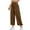 Brown, variant on Zuesphe Womens Pants High Waisted Long Capri Pants for Women Stretch Cotton Baggy Pants Women Plus Size Womens Trendy Cargo Pants 2025