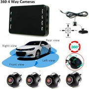 360 Degree Car Parking Panoramic View Rearview 4 Way Camera Control Box System