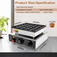 thumbnail image 2 of GDDGHS 25PCS Mini Pancakes Maker Machine, 110V 950W Electric Mini Pancake Maker Commercial Mini Dutch Pancake Maker, Non-stick Sm, 2 of 7