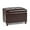 Dark Brown, variant on Leather Storage Ottoman Bench Foot Rest Stool with Nailhead Trim (Dark Brown - Button Tufted Leather)