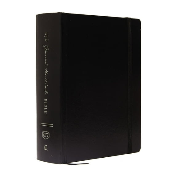 KJV, Journal the Word Bible, Large Print, Hardcover, Black, Red Letter Edition: Reflect, Journal, or Create Art Next to Your Favorite Verses (Large Print) (Hardcover)