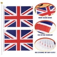 thumbnail image 4 of NICEXMAS 50Pcs Union Jack Flags on Stick Lightweight Polyester British Flags for Festivals, 4 of 5