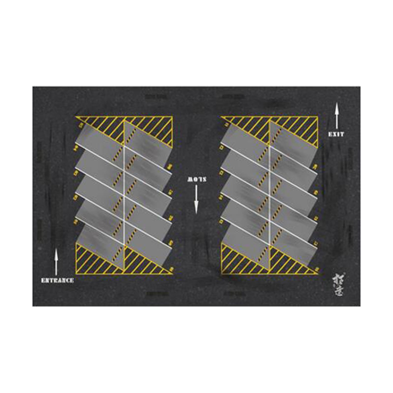 1:64 Parking Diecast Car Garage Nonslip Car Scene Mat Underground for Vehicle Scene Toy Layout Diorama Background , Square Mat - Walmart.com for Free Printable 1 64 Diorama