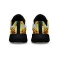 thumbnail image 4 of Highland Cattle Highland Cow Sunflowers Shoes Sneakers Black Size 11.5, 4 of 7