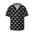thumbnail image 3 of Cauagu Golf Balls Men's Short Sleeve Button Down Hawaiian Shirt for Men Bowling Shirts Casual Summer Beach Shirt,X-Large, 3 of 6