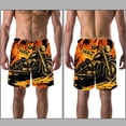 thumbnail image 3 of luoweisi Men's Beach Shorts Quick Dry Swim Trunks with Mesh Lining Motorcycle L, 3 of 5