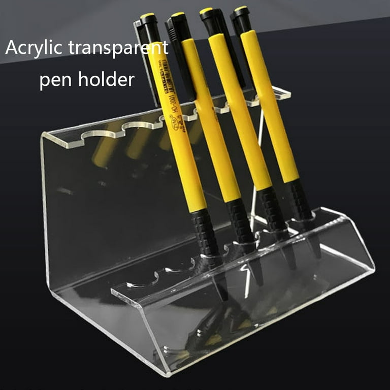 sccsport Rainbow Pen Display Stand 12-Slots Premium Clear Acrylic Holder  for Pen, Makeup Brush, E-Cigarette, Vapor, Pencil Display Stand. Premium