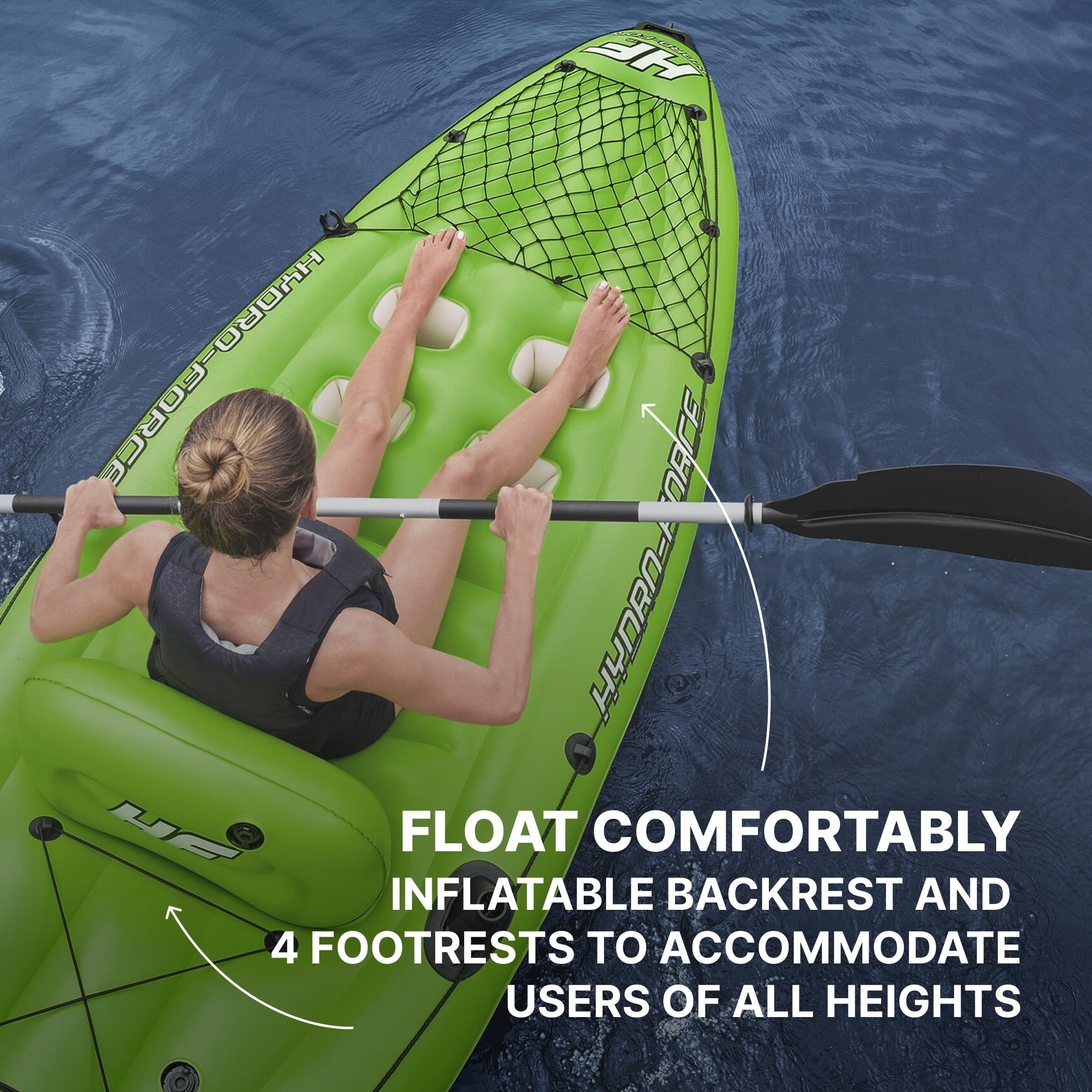 Bestway Hydro-Force Koracle X1 Inflatable Fishing Kayak Set 9'4"