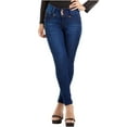 thumbnail image 4 of LT.ROSE AS3002 Butt Lifting Skinny Colombian Mid Rise Jeans Pantalón Levanta Cola Blue 5, 4 of 4