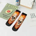 thumbnail image 7 of Pofeuu Satanic Skull Print 30cm Socks, Adult Running Hiking Socks for Youth and Adult, 7 of 7