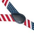 thumbnail image 2 of CTM Kids' Elastic Stars and Stripes American Flag Print Suspenders, 2 of 3