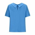 thumbnail image 6 of RQYYD Cotton Linen Tops for Women Summer Casual 3/4 Sleeve T Shirts Lightweight Ethnic Style Embroidery Blouses Tees, 6 of 6