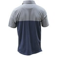 thumbnail image 2 of Bobby Jones Men's Performance Galley Stripe Polo Golf Shirt, Medium Graphite -, 2 of 2