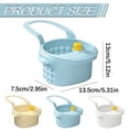 thumbnail image 3 of Clearance Sale! | Hanging Kitchen Drain Strainer Basket, Automatic Tipping Multifunctional Sink Filter Basket For Food Residue Debris Blocking(Light Blue), 3 of 5