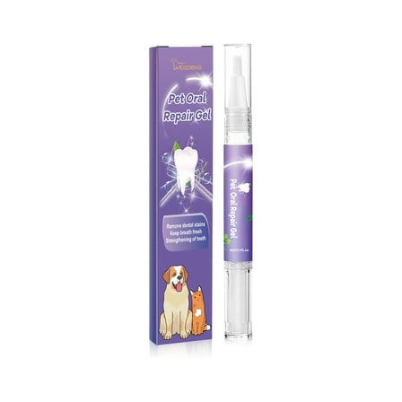 Yegbong Pet Oral Repair Gel, Dog Cat Teeth Cleaning Odor Stain Care Pen 3ml