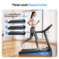 thumbnail image 2 of YPOO Folding Treadmill with Adjustable Incline, Portable Exercise Machine for Home, Bluetooth Speakers, 300 lb Capacity, 2.5HP and APP Control, 2 of 7