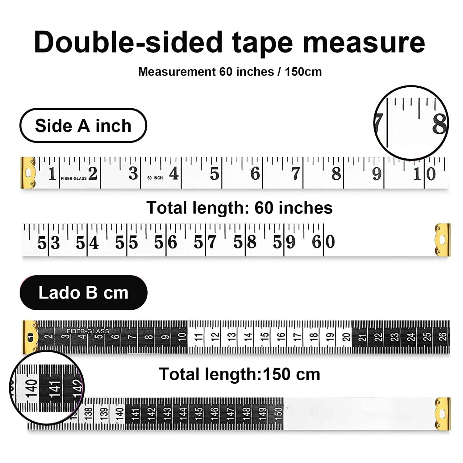Hoechstmass Sewing/Tailors Tape Measure 150cm 60in