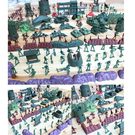 500 pcs Military Playset Plastic Toy Soldiers Army Men 4cm Figures