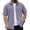 Purple #093, variant on Men's Corduroy Shirts Button Down Short Sleeve Shirt Lightweight Vintage Shirt Summer Beach Shirts with Pocket