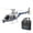 Blue& White, variant on WL K170 UH-60L Flybarless RC Helicopter, 2.4GHz 4CH RC Helicopter Model with Adjustable Left/Right Hand Throttle, 6G Gyro Stability & Altitude Hold, Beginner Remote Control Helicopters, RTF