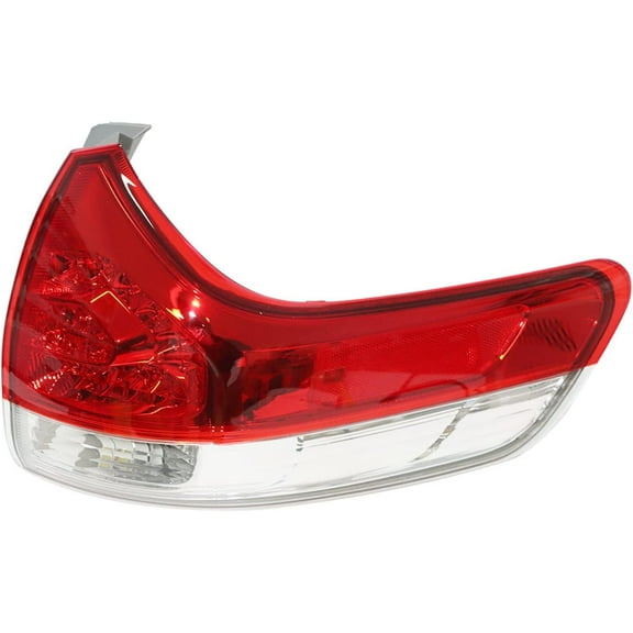 EPOTOOR Tail Lights Right Passenger Side Indicator Lamp Red Cover Replacement for 2011-2014 Toyota Sienna 8155008030 TO2805107 Stop Warning Lamp Brake Light Car Taillight