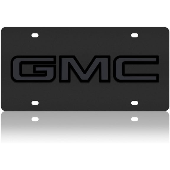 GMC Logo License Plate (Black)