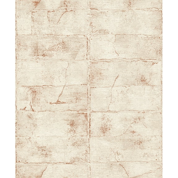 Advantage Clay Rust Stone Wallpaper, 20.9-in by 33-ft, 57.48 sq. ft.