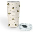 thumbnail image 2 of Insulated Stainless-Steel Tumbler by Athenstics - Don''t Worry. Bee Happy.- 17-Ounce - Double-Walled with Vacuum Seal Keeps Liquids Cold for Hours - Fits Standard Size Cup Holders, 2 of 6