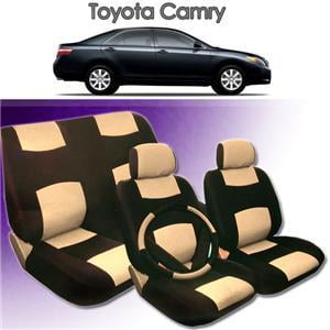 1997 1998 1999 2000 Toyota Camry Synthetic Leather Seat Cover Set ALL FEES