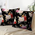 thumbnail image 4 of LALILO Throw Pillow Covers Floral With Watercolor Floral Flower Beautiful Cushion Cover 18" x 18", 2 Pack, 4 of 6