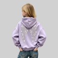 thumbnail image 2 of SGMVNU Girls Sweatshirt Hooded Oversized Trendy Long Sleeve Fashion Winter Cute Hoodies Teen Girl Fall Clothes, Size 13-14 Years, zx1-Light Purple, 2 of 9